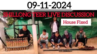 SHILLONG TEER LIVE 12112024 DISCUSSION HOUSE LINE AND Common Number [upl. by Raoul382]