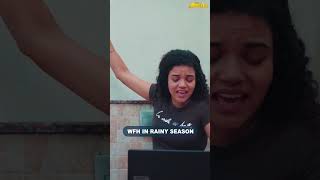 Rainy Season vanthale Work from Home kuduththuraanga comedy araathugirl entertainment funny [upl. by Kcor]