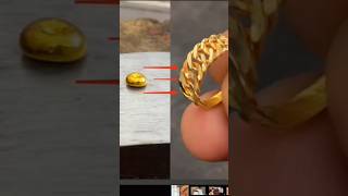 Making gold ring chain design shorts ytshorts trending goldrjng viral makingring goldsmith [upl. by Haleehs43]