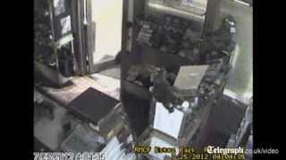 Bear breaks into a sweet shop in US [upl. by Anibor]