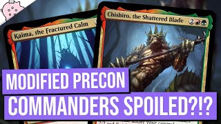 Modified Precon Commanders Spoiled  Chishiro  Kamigawa Neon Dynasty Spoilers amp Leaks  MTG [upl. by Procora998]