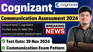 🔥Cognizant Communication Assessment 2024  2nd Phase Exam Update  Test Date 29 Nov  Exm Pattern [upl. by Emily501]