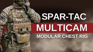 Tactical Training  SparTac Multicam Modular Chest Rig in Action [upl. by Anirtak]