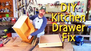 How to replace kitchen drawer channel slides  How to remove and repair kitchen trolley [upl. by Carisa]