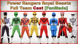 Power Rangers Royal beasts Full Team Cast 2020FanMadePower Rangers Royal beastsPowerFox [upl. by Enilkcaj]