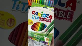 Você sabia que existe lápis de cor apagável 😱 divertidamente papelaria lapisdecor apagavel [upl. by Mehitable]