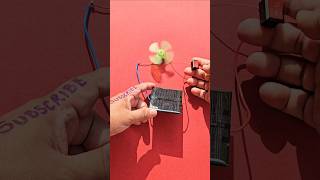 Easy to connect Solar Panel to DC Motor Fan ❤️ simplecircuit shorts ytshorts [upl. by Ajssatsan]