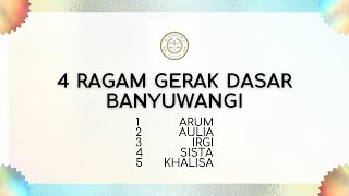 Ragam Gerak Dasar Tari Banyuwangi  Kelompok 2 Kelas XID2 SMAN PURWOHARJO [upl. by Mauro]