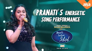 Pranatis energetic song performance from Chirutha  Telugu Indian Idol  Mani Sharma  Thaman [upl. by Natie]