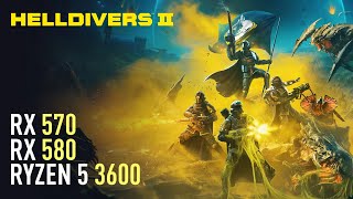 Helldivers 2  RX 570 4GB  RX 580  Performance test [upl. by Felske]