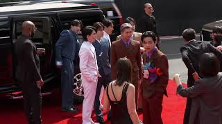 BTS Arrives At The GRAMMYs  2022 GRAMMYs [upl. by Lurette949]