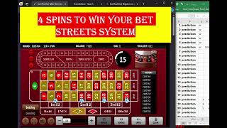 Wining roulette strategy Streets wins in 4 spins live dealer roulette [upl. by Haleemaj]