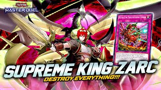 BEST DECK IN THE FORMAT SUPREME KING ZARC ft SUBTERROR TURBO Master Duel [upl. by Yngad720]