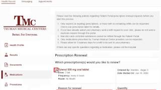 MyTruHealth  Renew medication orders [upl. by Kristin]