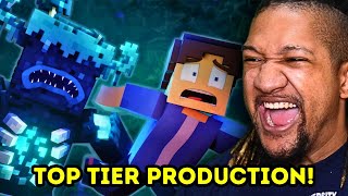 Reaction to Dan Bull  MINECRAFT WARDEN RAP  quotQuiet Pleasequot  Animated Music Video [upl. by Aneelahs290]