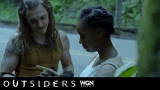 WGN America’s “Outsiders” Ep 105 “Hasil Gives Sally Ann the bear [upl. by Lynett560]