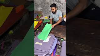 Kite making Process  kite making process kiteseason kitesflying facts factorymade factory [upl. by Atinej]