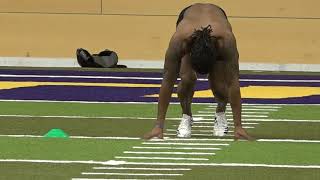 2018 UNI Football Pro Day  Daurice Fountain [upl. by Mariken]