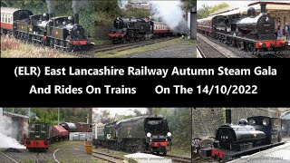 4K ELR East Lancashire Railway Autumn Steam Gala And Rides On Trains On The 14102022 [upl. by Robinette]