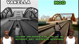 The New Island Unlocker Mod Island Unlock Without Skipping Any Mission And Starting The Game Gta Sa [upl. by Fleisher199]