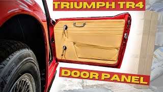 Finishing a DOOR PANEL on our Triumph TR4  WEGS GARAGE [upl. by Zelten390]