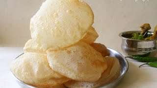 How to Prepare Poori Fried Bread Recipe Vidyascooking [upl. by Blen]