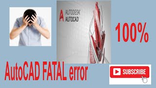 How to fix AutoCAD Fatal error  automatically closing startup problem [upl. by Kleinstein222]