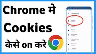 Chrome Me Cookies Enable Kaise Kare  How To Enable Cookies On Google Chrome [upl. by Adnil]