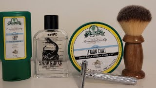 Wet shaving Lather turtorial with Stiling Glacial Lemon Chill shaving soap [upl. by Schlenger311]