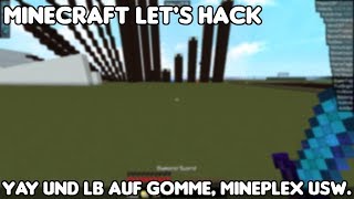 Yay und LiquidBounce auf Gomme Mineplex usw  Minecraft Lets Hack  Free AAC  NCP Hack Client [upl. by Kraul21]