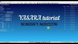 YASARA Chapter 2 Homology Modeling [upl. by Salvucci]