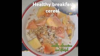 Healthy granola breakfast cereal⁹ healthysweetenerhealthyfoodhealthycereal [upl. by Bohi]