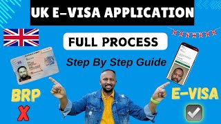 How to Apply UK EVisa  Step By Step Guide  Must Watch for All BRP Holders in UK 🇬🇧 [upl. by Nho]