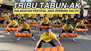 TRIBU TABUNAK OPENING SALVO SALAKAYAN FESTIVAL 2024 STREET DANCE miagao [upl. by Delwin853]