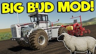 BAD FARMERS BUY A SHEEP FARM amp A HUGE TRACTOR  Farming Simulator 19 Gameplay  FS 19 Big Bud Mod [upl. by Hart603]