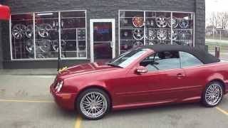 HILLYARD CUSTOM RIMampTIRE CHECK OUT THIS 2000 MERCEDES BENZ CLK 430 ROLLING ON 18quot CHROME RIMS [upl. by Clementas714]