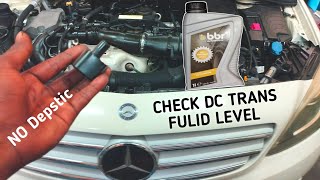 How to check transmission fluid  Mercedes Benz B200cla250 [upl. by Alleuqcaj]