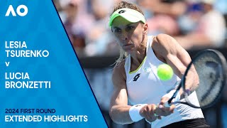 Lesia Tsurenko v Lucia Bronzetti Extended Highlights  Australian Open 2024 First Round [upl. by Erny]