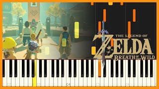 Tarrey Town Complete  The Legend of Zelda Breath of the Wild  Piano Cover  Sheet Music [upl. by Finstad]