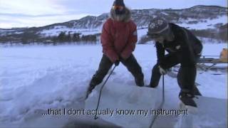 Terje Isungset making ice instruments Winter 2011 [upl. by Sundin543]