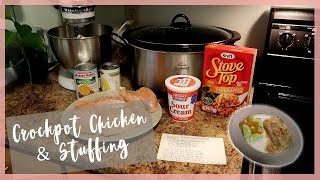 Crockpot Chicken with Stuffing  Easy Slow Cooker Dinner [upl. by Ennyleuqcaj]