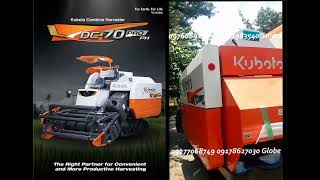 KUBOTA HARVESTER FEATURES HD 4K 🇵🇭 DC70 PRO COMBINE REAPER THRESHER PHILIPPINES [upl. by Katey]