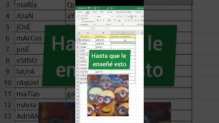 👉Correcciones de nombre en Excel excel consejos exceltips exceltutorial trucos tips hack [upl. by Hardan]