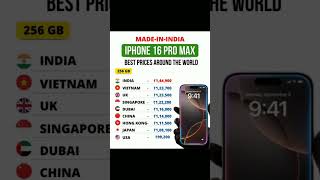 Iphone cost in different countries  Made in India  Iphone 16 pro max best price iphone [upl. by Fagan881]