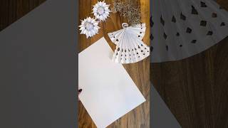 DIY Papierengel aus DINA4Blatt Weihnachtsdeko in Minuten 🎄 [upl. by Maggi]