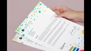 modern letterhead template Canva [upl. by Bresee]