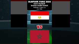 Morocco vs Egypt  Mens football bronze medal match marocco egypt parisolympics2024 [upl. by Hairym]