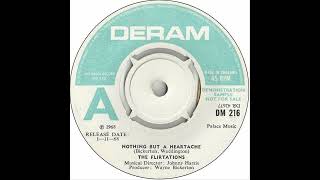 The Flirtations  Nothing But A Heartache  UK Deram Records Demo released 011168 [upl. by Neerual]