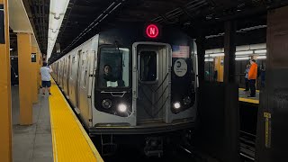 R160 Siemens N Train Arriving 59th Streets [upl. by Wiltz]