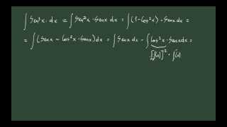 11 Integral trigonométrica seno al cubo y tipo arcotangente [upl. by Carree]